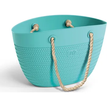 Kabelka LINDA s provazovými uchy - modrá