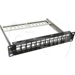 SX12M-0-STP-BK-UNI-N-10 - 10" patch panel, 1U, 12 portů, neosazený