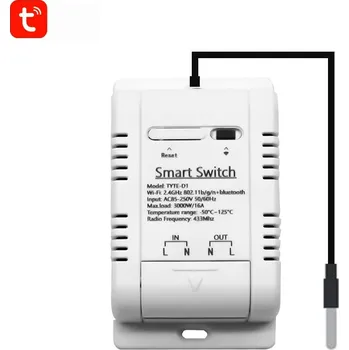 vypínač Tuya T16 POW (Spínač s měřením teploty i spotřeby)