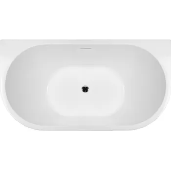 Vana Oltens Delva vana ke stěně 150x70 cm oválná bílá 12018000