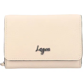 Dámská kožená peněženka Lagen Liva - krémová