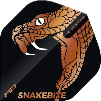 Příslušenství pro šipky Red Dragon Letky Peter Wright Snakebite Hardcore Premium - Black & Bronze RF6870