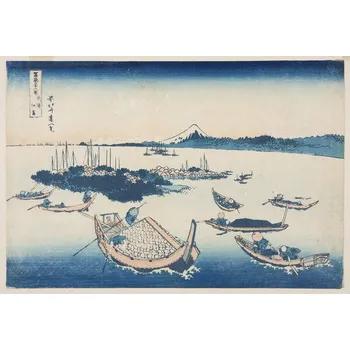 Plakát Plakát, Obraz - Tsukuda-jima, Hokusai, Katsushika