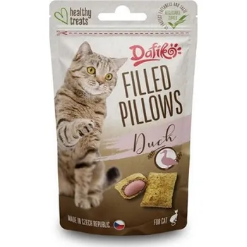 Pamlsek pro kočku DAFIKO FILLED PILLOWS DUCK 40G CAT