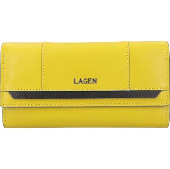 Dámská kožená peněženka Lagen Vibeke - žlutá