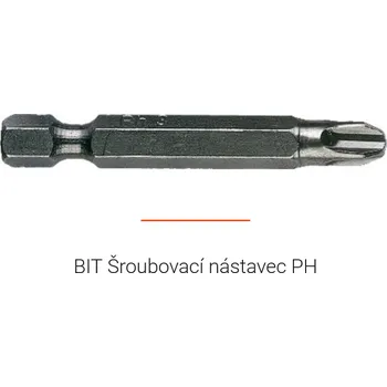 Bit BIT šroubovací nástavec křížový Phillips PH - MUNGO Varianta: BIT Ph2 x 25 šroubovací nástavec křížový Phillips