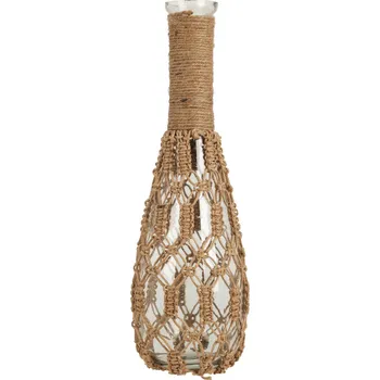 Váza Home Styling Collection Skleněná váza s provázkem, 30 cm