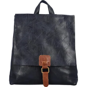 Městský batoh Dámský kabelko/batoh tmavě modrý - Paolo bags Olefir tmavě modrá