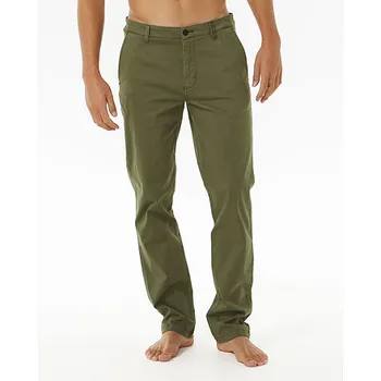 Pánská móda Kalhoty Rip Curl CLASSIC SURF CHINO PANT Dark Olive velikost 36
