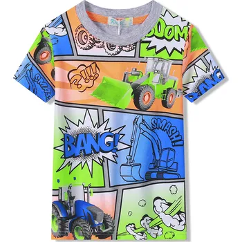 Chlapecké tričko - KUGO HC9338, mix barev / šedý lem Barva: Mix barev, Velikost: 98