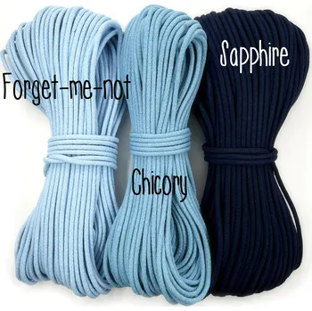 Příze VEĽKÁvlna VEL'KÁ vlna šňůry na šití 6mm Safír