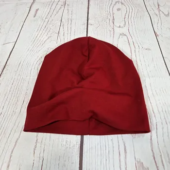 Kojenecká čepice Yháček Šmoulí čepička Yháček, Bordó Velikost:: XS