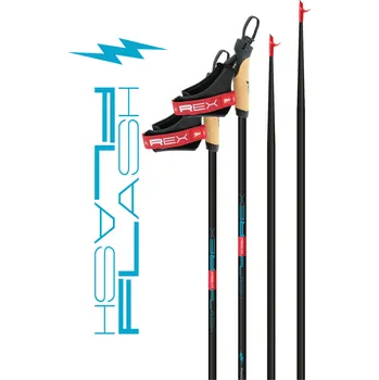 Běžecké lyžování REX Flash 70% carbon, běžecké hole Délka hůlek: 150 cm