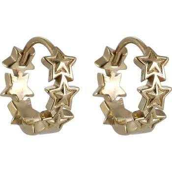 Náušnice Free Style Náušnice kroužky z chirurgické oceli ESS711GD - Hvězdy