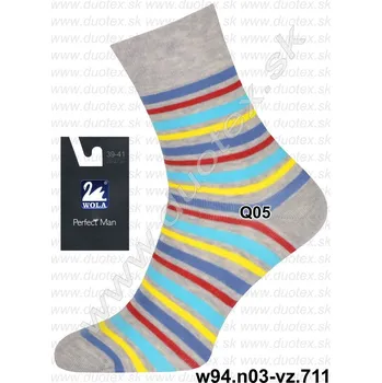 Pánské ponožky WOLA Pánské ponožky w94.n03-vz.711 Barva: Q05, Velikost: 39-41(26-27)
