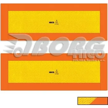 Kancelářský nábytek Výstražná tabule na návěs 565x196 mm E20, (hliníková)