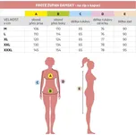 Froté župan dámský na zip červený vel. XXXL