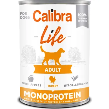 Krmivo pro psa Calibra Dog Life Adult konzerva Turkey With Apples 400 g