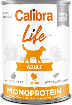 Krmivo pro psa Calibra Dog Life Adult konzerva Turkey With Apples 400 g