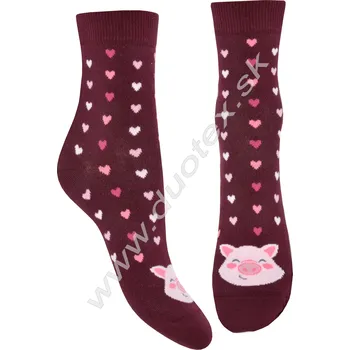 Dívčí oblečení WOLA Vzorované ponožky w44.01p-vz.284 Barva: C96, Velikost: 33-35(22-23)