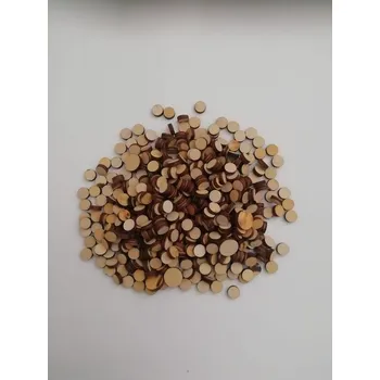 Dekorační dřevěný plátek/kolečko pr. 8-12mm - 150g