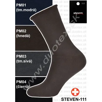 Pánské ponožky STEVEN Pánské ponožky Steven-111 Barva: PM01-tm.modrá, Velikost: 44-46(29-30)