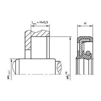 Těsnění pro motocykl Gufero 25-40-7 VIASY FPM