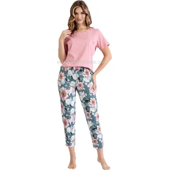 Dámské pyžamo LEVEZA (M-Max) Dámské pyžamo Lita1457 Barva: 1-ružová, Velikost: L