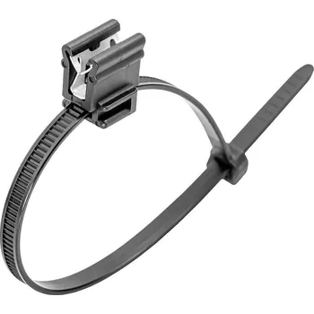 Stahovací páska Vázací páska černá UV 200 x 4,6 mm s FT klipem (100 ks)