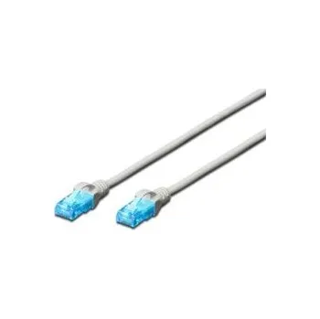 Patch panel Digitus Patch Cable, UTP, CAT 5e, AWG 26/7, měď, šedý 2m