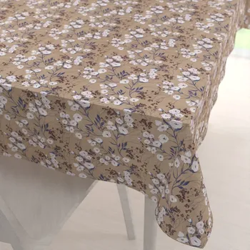 ubrus Dekorační obdélníkový ubrus PML-036 Pnoucí květiny na hnědém 50x100 cm