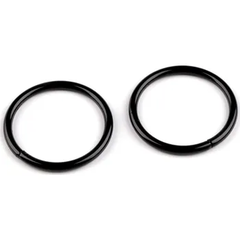 Kroužek Ø25 mm, barva 5 černý lak