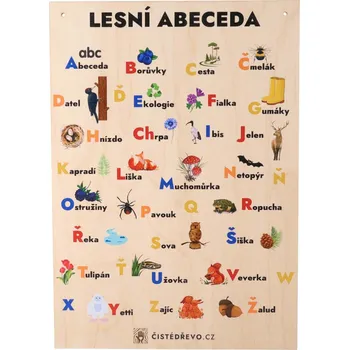 Dřevěná hračka Lesní abeceda