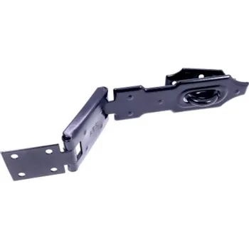 Nábytkové kování TS Petlice kloubová s očkem 280/16 lakovaná, černá