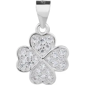 Přívěsek Bealio BEALIO Stříbrný přívěsek ČTYŘLÍSTEK zářivý 03-09940-2434