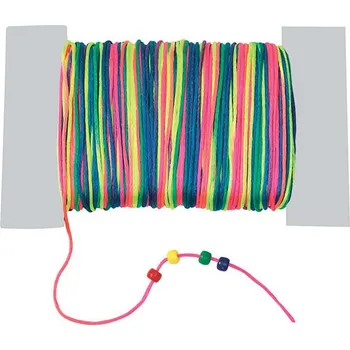 Zdenické nářadí Provázek saténový duhový pr.1,5mm x 91m