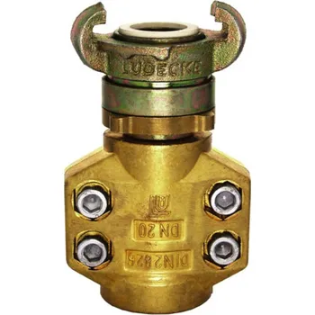 Hadicová spojka Lüdecke Bajonet SSG s trnem 19 mm, se svorkou KSM