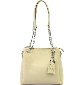 Kožená kabelka Luka 19-62 DOLLARO - béžová