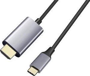 PremiumCord Kabel USB-C na HDMI, rozlišení obrazu 4K*2K@60Hz Aluminium 2m