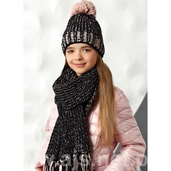 Čepice AJS Čepice a šála AJS-42-565 Barva: B-grafitP, Velikost: uni