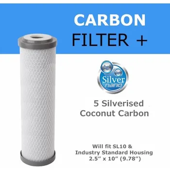 Ochranný vodní filtr Uhlíková antibakteriální filtrační vložka Ionicore 10"x2,5" Propustnost mikronů: 10 mikron