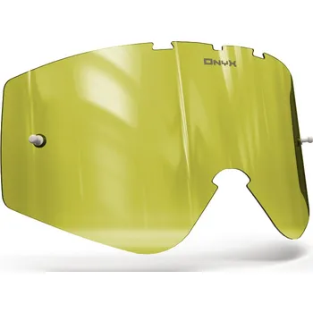 Motocyklové brýle Plexi pro brýle B-ZERO, onyx LENSES (Hi-Vis žluté s polarizací)