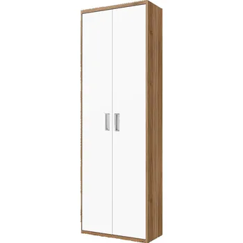 Šatní skříň Nabytekmorava Šatní skříň SVV 740 ke sklápěcí posteli barva lamina: ořech Lyon/bílé dveře