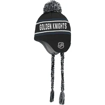 Čepice Outerstuff Dětská zimní čepice Vegas Golden Knights NHL Jacquard Tassel