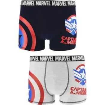 Boxerky Sun City Captain America VH3537 Boxer 2 Pack modrá/šedá