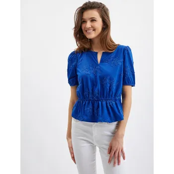 Dámská halenka Orsay Modrá dámská květovaná halenka - Dámské Orsay modrá 2291004