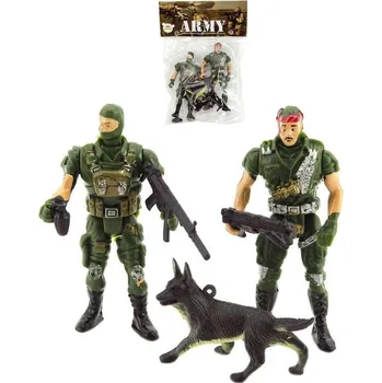 Vojáci army herní set 2 figurky vojenské s doplňky CZ design plast v sáčku