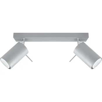 Sollux Lighting Ring stropní světlo 2x40 W šedá SL.0450