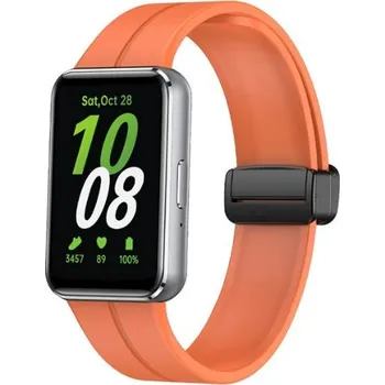 eses Silikonový řemínek s magnetickou přezkou pro Samsung Galaxy Fit 3 - Oranžový
