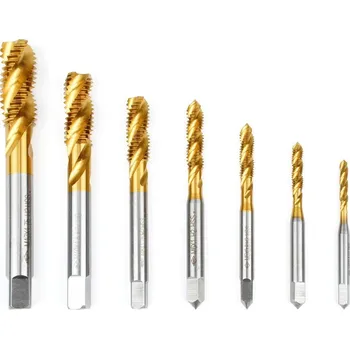 Příslušenstí k soustruhu Sada strojních závitníků M3 - M12, HSS - M2, ISO 529, sada 7 ks